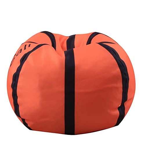 Eeneme Stofftier-Sitzsack für Kinder, 45,7 cm, große Plüsch-Organizer, Ball-Aufbewahrungstasche – Basketball von Eeneme