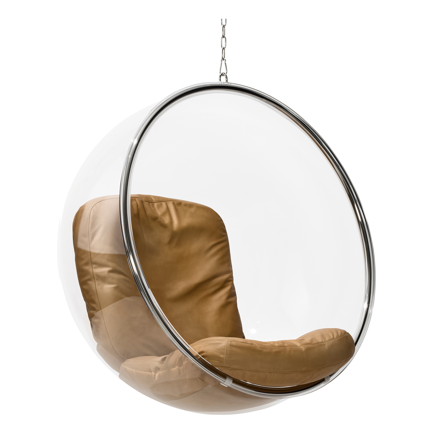 Eero Aarnio Originals - Bubble Chair - natur/Leder Sorensen Savanne Nature 30323/BxHxT 103x105x90cm von Eero Aarnio Originals