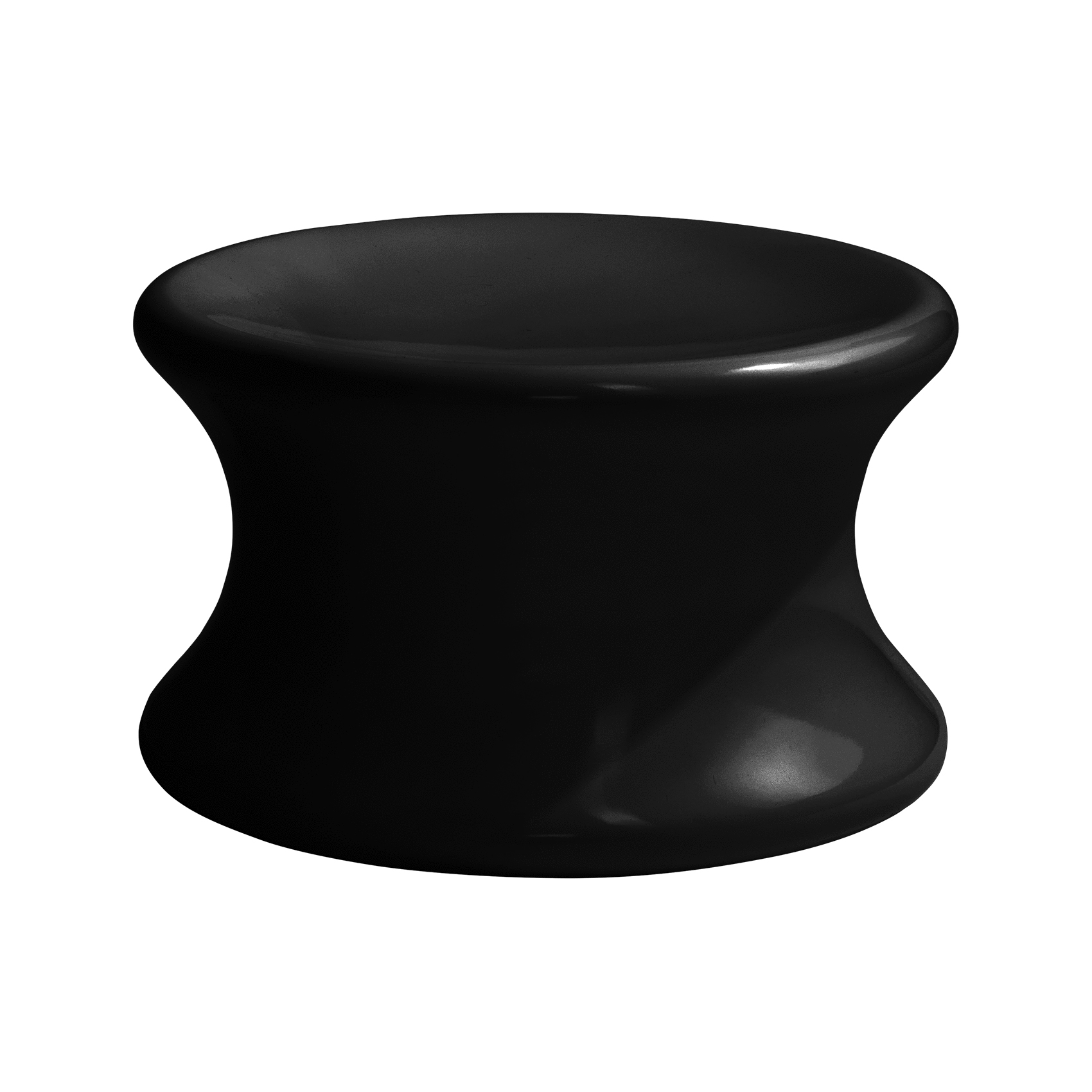 Eero Aarnio Originals - Mushroom Large Hocker - schwarz RAL 9017/glänzend/HxØ 30x50cm von Eero Aarnio Originals