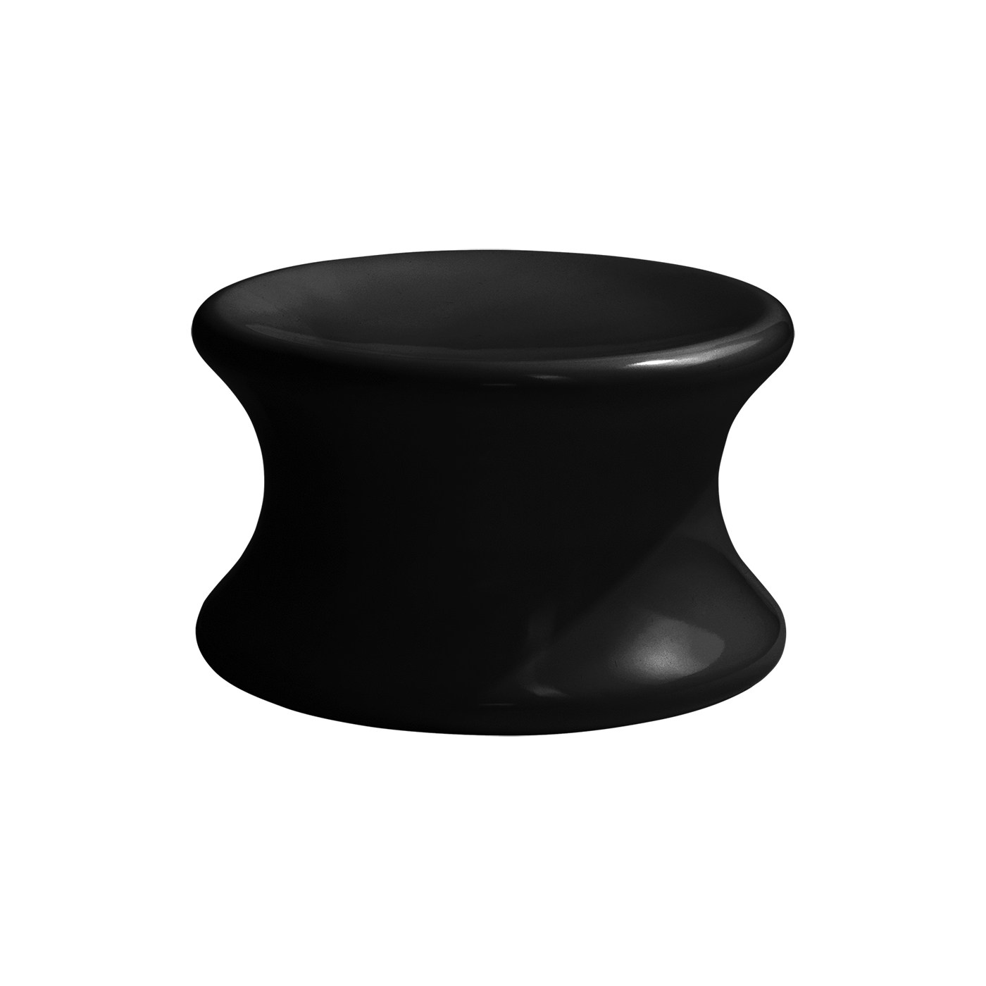 Eero Aarnio Originals - Mushroom Small Hocker - schwarz RAL 9017/glänzend/HxØ 23x38cm von Eero Aarnio Originals