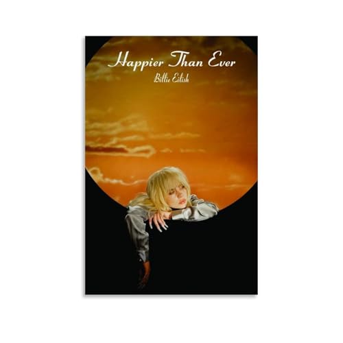 Billie Poster Eilish Musik Sänger Vintage Musikposter für Zimmer Ästhetische Leinwand Wandkunst Schlafzimmer Dekor 30 x 45 cm Billie Poster Eilish Musik Sänger Vintage Musikposter für Zimmer Ästhetische Leinwand Wandkunst Schlafzimmer Dekor 30 x 45 cm von Eetreay