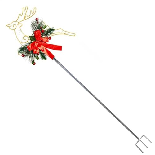 Eeuye Gartenpfähle für die Außendekoration im, Beleuchtete Rentierpfähle, LED-Weihnachtspfähle in Rentierform für Garten, Bauernhof, Rasen von Eeuye
