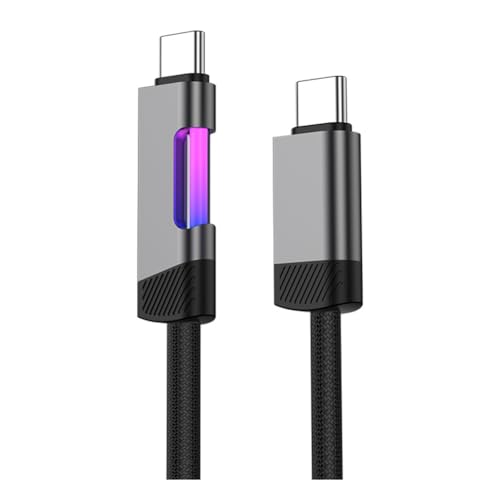 Eeuye RGB-Schnellladekabel 2 M 120 W 6 A Typ-C auf Typ-C Ladekabel mit RGB-Umgebungslicht Typ-C auf Typ-C Eeuye RGB-Schnellladekabel 2 M 120 W 6 A Typ-C auf Typ-C Ladekabel mit RGB-Umgebungslicht Typ-C auf Typ-C von Eeuye