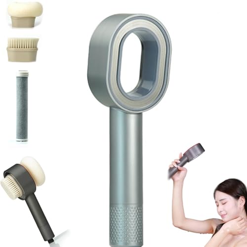 Filtersonic 3 In 1 Duschkopf Doodle,Hochdruck Duschkopf Mit Filter,Duschkopf Filter Gegen Kalk,Filter Duschkopf,3in1 Duschkopf Mit Schwamm Für Entfernen Vom Harten Wasser (Silver) von Eevhrqw