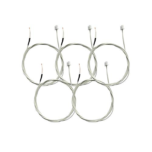 Thermistor für 3D-Drucker, 120 cm, erweiterter Kabeltemperatursensor, 100 K, für Creality Ender 3 Ender 3 Pro CR-10S Anet a8 Zubehör Eewolf Thermistor für 3D-Drucker, 120 cm, erweiterter Kabeltemperatursensor, 100 K, für Creality Ender 3 Ender 3 Pro CR-10S Anet a8 Zubehör Eewolf von Eewolf
