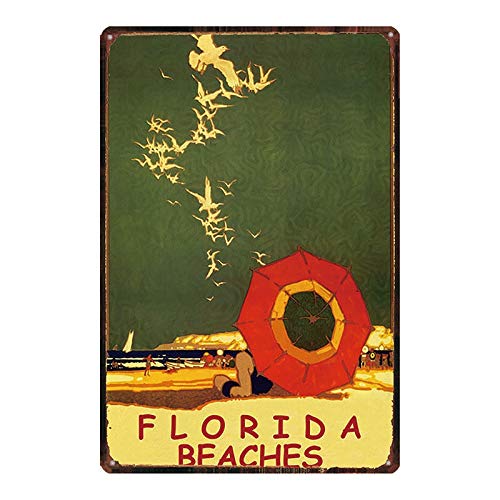 Eeypy Blechschild Florida Beach Retro City Shabby Chic Reise Blechschild Sommer Strand Wand Bar Restaurant Zuhause Handwerk Dekoration Blechschild 009 20,3 x 30,5 cm Eeypy Blechschild Florida Beach Retro City Shabby Chic Reise Blechschild Sommer Strand Wand Bar Restaurant Zuhause Handwerk Dekoration Blechschild 009 20,3 x 30,5 cm von Eeypy