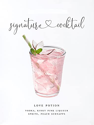 Eeypy Cocktail-Schild Bar Signature Drinks Metall-Blechschild Poster Wandschild von Eeypy