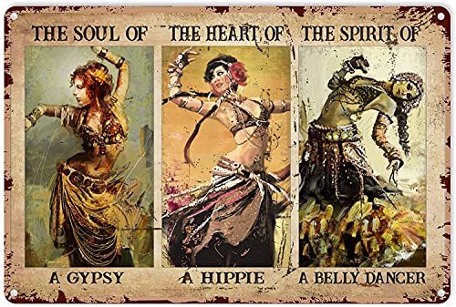 Eeypy Dance Decor for Home Dancing Girl The Soul of A Gypsy The Heart of A Hippe The Spirit of A Belly Dancer Blechschild Dekoration Vintage Chic Metallposter Wandkunst Geschenk für Badezimmer Zuhause Eeypy Dance Decor for Home Dancing Girl The Soul of A Gypsy The Heart of A Hippe The Spirit of A Belly Dancer Blechschild Dekoration Vintage Chic Metallposter Wandkunst Geschenk für Badezimmer Zuhause von Eeypy