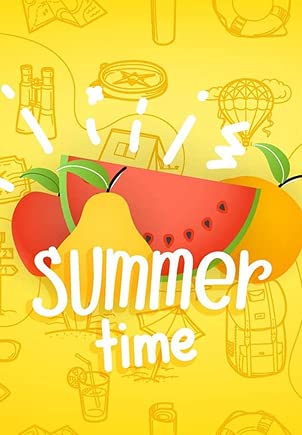Eeypy Hello Welcome Summer Time Wassermelone Getränke Garten Haus Hof für draußen Blumentopf Retro Blechschild Metallplatte Wandkunst 20,3 x 30,5 cm von Eeypy
