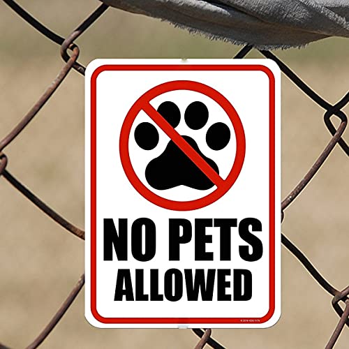 Eeypy Metall-Blechschild mit Aufschrift "No Pets Allowed", Wanddekoration, 20,3 x 30,5 cm Eeypy Metall-Blechschild mit Aufschrift "No Pets Allowed", Wanddekoration, 20,3 x 30,5 cm von Eeypy