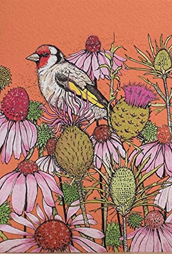 Eeypy Metall-Blechschild mit Vogel in den Blumen, Retro-Stil, 20,3 x 30,5 cm von Eeypy