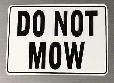 Eeypy Metallschild "Do Not Mow Gate Bar Warning Home Wall Store Decor Cave Art Tin Signs for Bathroom 8x12 Inch von Eeypy