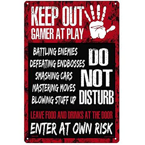 Eeypy Metallschild mit Aufschrift "Warning Warning Attention Attention Caution Mark Beware of Dog", Metallblechschild, Hofschild, 20,3 x 30,5 cm von Eeypy