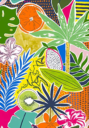 Eeypy Metallschild mit tropischem Dschungel, tropische Früchte, Kinderzimmer, Wanddekoration Eeypy Metallschild mit tropischem Dschungel, tropische Früchte, Kinderzimmer, Wanddekoration von Eeypy