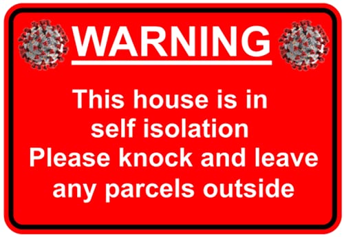 Eeypy Self Isolation Virus Warning Caution Danger Schild Blechschilder für Garage, 20,3 x 30,5 cm Eeypy Self Isolation Virus Warning Caution Danger Schild Blechschilder für Garage, 20,3 x 30,5 cm von Eeypy