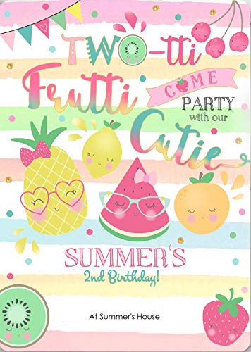 Eeypy Sommer Party Obst Geburtstag Metall Wanddekoration Poster Blechschild Metall von Eeypy