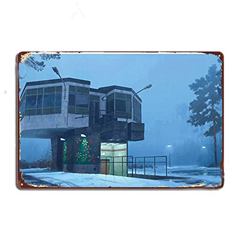 Eeypy The City Council Dreams of Flowers Metallschild Plakette Kino Garage Pub Garage Dekoration Plaketten Retro Blechschild Metallschild von Eeypy