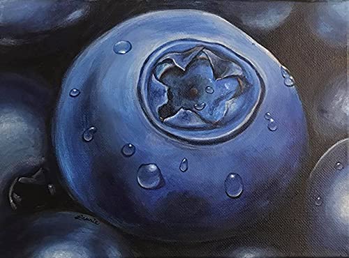 Eeypy The Collision and Fusion of Blueberry Pulp and Raspberry Blechschild Metallschild Poster Blechschild Metall von Eeypy