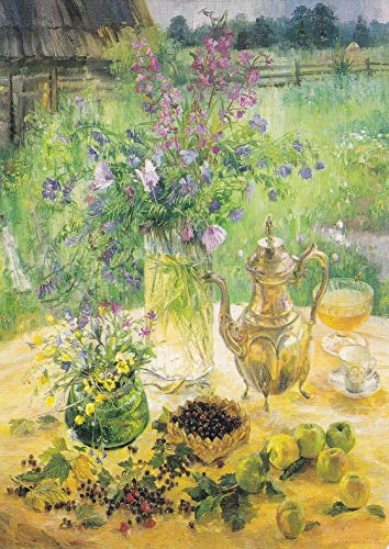 Eeypy Vintage Aluminium Retro Metallschild Seltene üppige August Sommer Stillleben Blumen Metallschild Kunst Blechschild von Eeypy