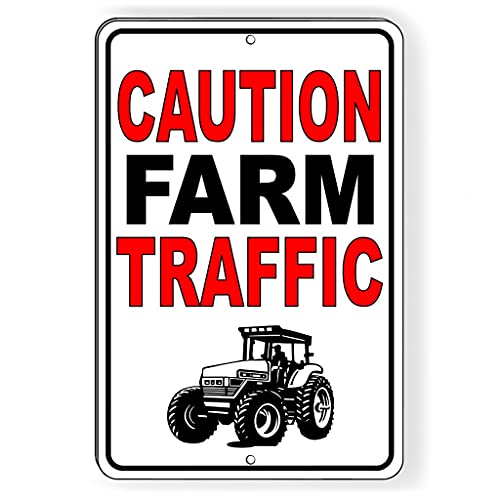 Eeypy Warnschild "Caution Farm Traffic" Blechschild für Veranda, 20,3 x 30,5 cm Eeypy Warnschild "Caution Farm Traffic" Blechschild für Veranda, 20,3 x 30,5 cm von Eeypy