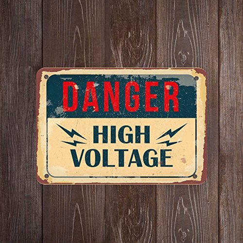 Eeypy Warnschild "Danger High Voltage Sign" Danger Metal Sign Warning Sign Caution Sign High Voltage Board Vintage Sign Tin Signs Vintage Funny 20,3 x 30,5 cm Eeypy Warnschild "Danger High Voltage Sign" Danger Metal Sign Warning Sign Caution Sign High Voltage Board Vintage Sign Tin Signs Vintage Funny 20,3 x 30,5 cm von Eeypy