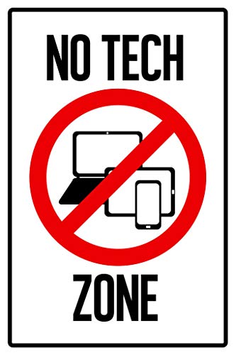 Eeypy Warnschild "No Tech Zone Computers Laptop Tablet Cellular Phone Prohibited" Blechschilder für Bar, 20,3 x 30,5 cm Eeypy Warnschild "No Tech Zone Computers Laptop Tablet Cellular Phone Prohibited" Blechschilder für Bar, 20,3 x 30,5 cm von Eeypy