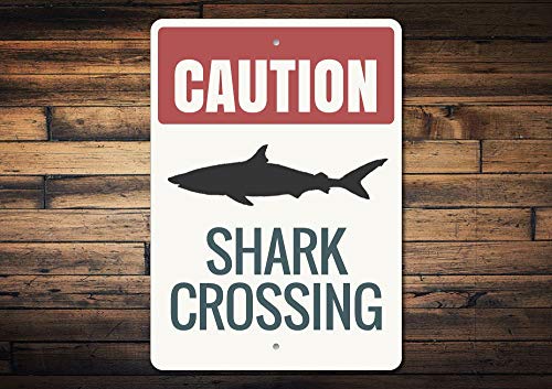 Eeypy Warnschild mit Aufschrift "Shark Caution Sign Shark Decor" Shark Lover Gift Caution Shark Sign Shark Beach Sign Metal Shark Signs Tin Signs Vuntage Kitchen 20,3 x 30,5 cm Eeypy Warnschild mit Aufschrift "Shark Caution Sign Shark Decor" Shark Lover Gift Caution Shark Sign Shark Beach Sign Metal Shark Signs Tin Signs Vuntage Kitchen 20,3 x 30,5 cm von Eeypy