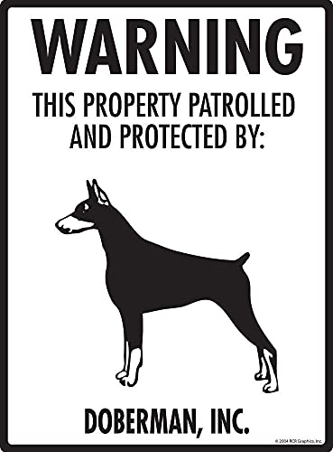 Eeypy Warnschild mit Aufschrift "Warning Doberman Property Protected and Beware" Aluminium Dog Sign Metal Tin Signs Vintage Bar 20,3 x 30,5 cm Eeypy Warnschild mit Aufschrift "Warning Doberman Property Protected and Beware" Aluminium Dog Sign Metal Tin Signs Vintage Bar 20,3 x 30,5 cm von Eeypy