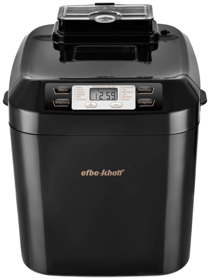 EFBE Schott SC BBA 1000 BK CP Brotbackautomat Timerfunktion Antihaftbeschichtung von Efbe