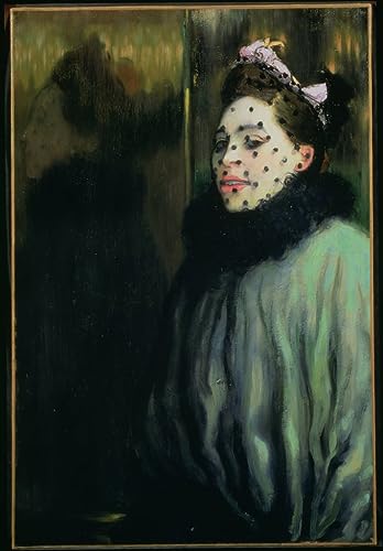EfeMir Ölgemälde auf Leinwand Retro Wandkunstdruck Berühmte Gemälde Woman in a Veil by Louis Anquetin für Heimtextilien 60x90cm von EfeMir