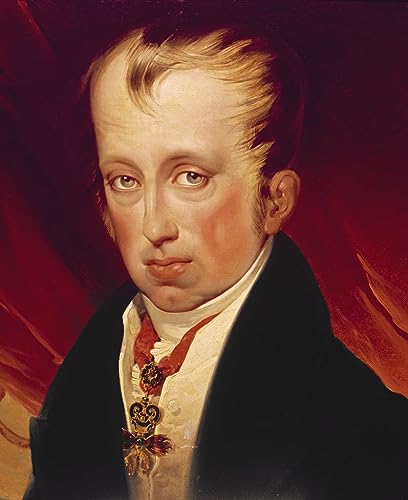 Ölgemälde auf Leinwand Retro Wandkunstdruck Berühmte Gemälde Portrait of Ferdinand I Emperor of Austria by Friedrich Von Amerling für Heimtextilien 60x90cm von EfeMir