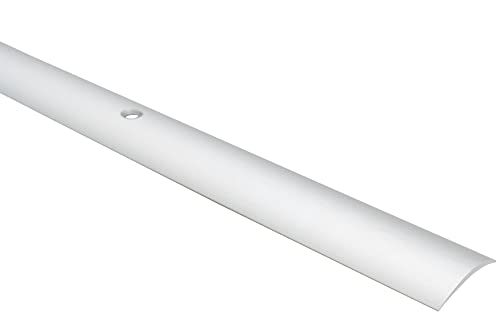 Effector Übergangsleiste zum Schrauben, 180 cm, 30x5 mm, Silber, Übergangsprofil Höhenausgleich, Eloxiertes Aluminium Winkelprofil, Gewölbt Türschwellen Leiste von Effector