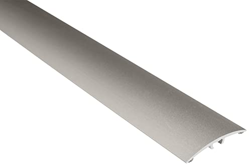 Effector | Aluminium Übergangsprofil gewölbt | Übergangsleiste 40 x 5 x 930 mm |Bodenleisten mit Silikondichtung | INOX eloxiert | Übergangsschiene mit Befestigungsstifte | 1 Stück von Effector