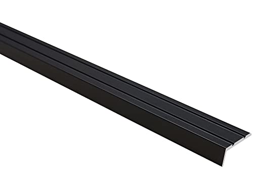 Effector Selbstklebend Treppenkantenprofil, 90 cm, 25x10 mm, Schwarz, Aluminium Bodenübergangsprofil, Übergangsleiste, Treppenschutzprofil, Treppenkantenschutz Aluwinkel Geklebt Effector Selbstklebend Treppenkantenprofil, 90 cm, 25x10 mm, Schwarz, Aluminium Bodenübergangsprofil, Übergangsleiste, Treppenschutzprofil, Treppenkantenschutz Aluwinkel Geklebt von Effector