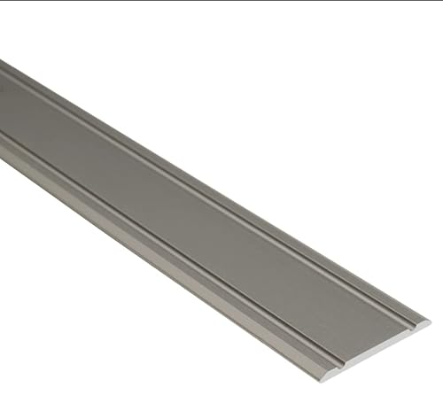 Effector | Selbstklebend Übergangsprofil | Übergangsleiste 30 x 2 x 930 mm | Türschwellen Leiste | Fussleisten Höhenausgleich | Ausgleichsprofil INOX eloxiert | Bodenleisten | 1 Stück von Effector