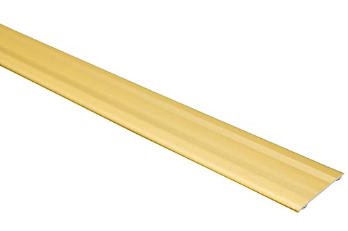 Effector Selbstklebend Übergangsprofil, 180 cm, 35x2 mm, Gold, Übergangsprofil Höhenausgleich, Übergangsleiste, Ausgleichsprofil Winkelprofil, Türschwellen Leiste von Effector
