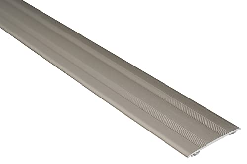 Effector | Selbstklebend Übergangsprofil | Übergangsleiste 35 x 2 x 930 mm | Türschwellen Leiste | Aluprofil | Ausgleichsprofil INOX eloxiert | Bodenleisten | Abschlussleiste 1 Stück von Effector