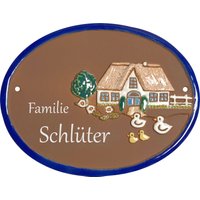 Keramikschild 19 X 14, 5 cm - Bauernhaus Keramikschild 19 X 14, 5 cm - Bauernhaus von EffektGravur