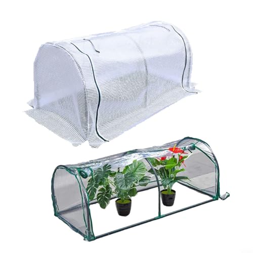 Benutzerfreundliche Tunnel-Gewächshausabdeckung für den Innen- und Außenbereich, Gartenlösungen (120 x 60 x 50 cm (120 x 60 x 50 cm (PVC)) von EffiFish
