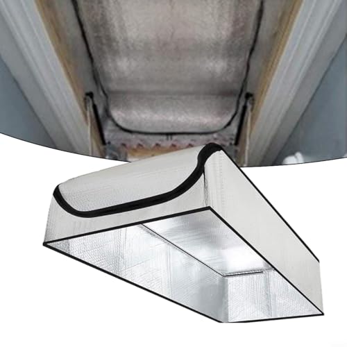 Dachbodentreppe Isolierabdeckung, 138 x 64 x 28 cm, Aluminium-Luftblasen-Material, Türzelt für Dachboden-Zugang, energiesparende Hausisolierung Dachbodentreppe Isolierabdeckung, 138 x 64 x 28 cm, Aluminium-Luftblasen-Material, Türzelt für Dachboden-Zugang, energiesparende Hausisolierung von EffiFish