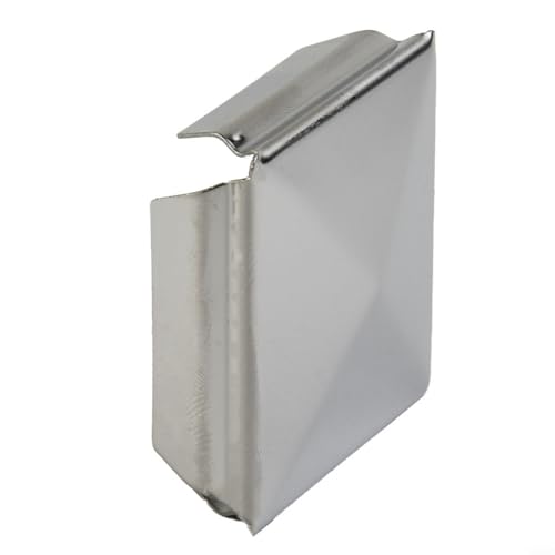 EffiFish 10 Stück EffiFish Edelstahl-Pfostenkappen, quadratische Zaunpfosten, obere Abdeckung, Metallsäulenschutz, für Garten, Außenzaun (1 Stück 50 mm) von EffiFish