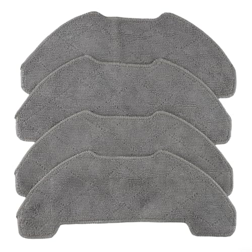 EffiFish 10 Stück Roboter-Staubsauger-Ersatzteile für Airrobo P30 Wischmopp-Zubehör, Mikrofaser-Reinigungspads für harte Böden (4 Stück) von EffiFish