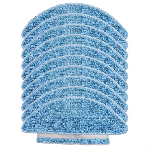 EffiFish 10 Stück Wischmopp-Pads, Zubehör-Set, Mikrofaser-Wischtuch, Ersatzteile für Cecotec für Conga Vital 05846 Roboter-Staubsauger (10 Stück) von EffiFish
