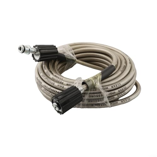 EffiFish 10 m Hochdruckreiniger-Verlängerungsschlauch, PTFE-Abflussreinigungsrohr mit M22 x 1,5 mm Buchse, Doppel-O-Ring-Dichtung EffiFish 10 m Hochdruckreiniger-Verlängerungsschlauch, PTFE-Abflussreinigungsrohr mit M22 x 1,5 mm Buchse, Doppel-O-Ring-Dichtung von EffiFish