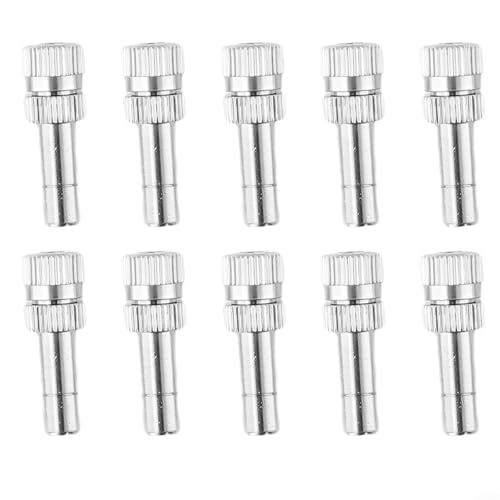 EffiFish 10 x Sprühdüse, 6 mm, schnelle Verbindung, Nebelsprühdüsen, Gartenarbeit, Wasserpflanzen und kühle Gewächshäuser (0,2 mm) von EffiFish