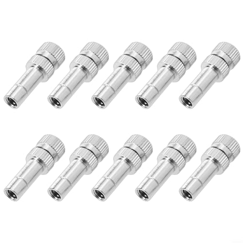 EffiFish 10 x Sprühdüse, 6 mm, schnelle Verbindung, Nebelsprühdüsen, Gartenarbeit, Wasserpflanzen und kühle Gewächshäuser (0,5 mm) von EffiFish