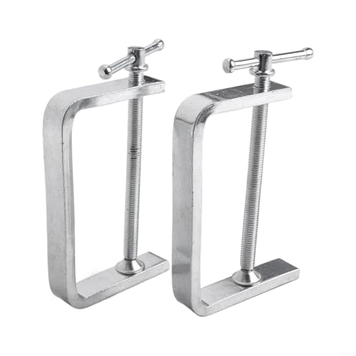 EffiFish 2 Stück 50–100 mm C-Klemme, G-Klemmen-Set, Metall-Holzbearbeitungsklemmen für Holz und Kunststoff, DIY-Projekte, Bohrbefestigung, Werkstattwerkzeuge (0–100 mm) von EffiFish