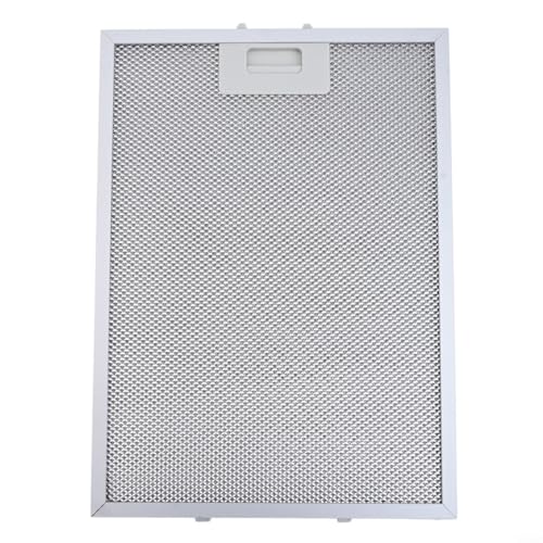 EffiFish 2 x Aluminium-Fettfilter, Metallgeflecht, Küchenabzugsfilter, Ersatz-Filtrationssystem, 370 x 270 mm, Silber-Abluftventilatorfilter (2 Stück) von EffiFish