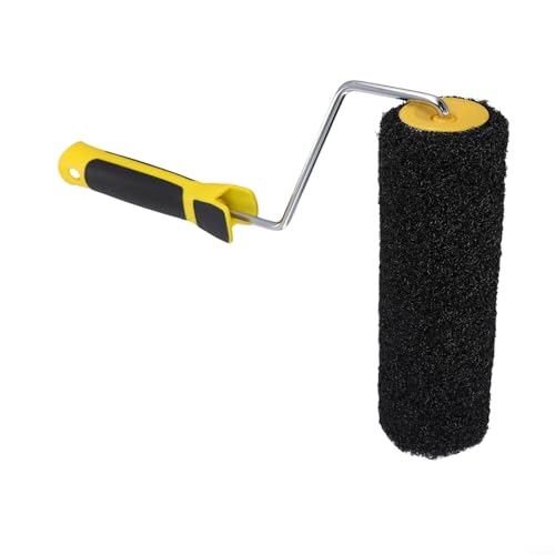 EffiFish 22,9 cm Wandkitt-Walzenbürste, professionelle Langhaar-Nylon-Farbrolle für Innenputz, Heimwerker, Dekorationswerkzeuge (schwarz) von EffiFish