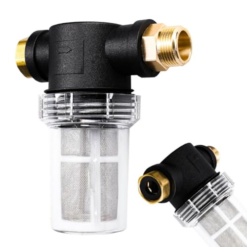 EffiFish 3/10.2 cm Wasserfilter-Einlassanschluss für Hochdruckreiniger Pumpenschutzsystem für Rost Sand Schmutz mit abnehmbarem Netzsieb von EffiFish